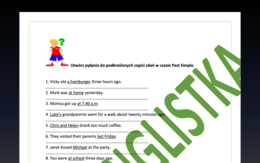 Pytania szczegółowe w czasie Past Simple - ćwiczenie z kluczem