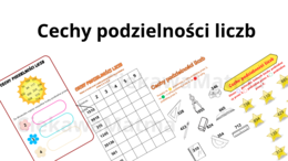 Cechy podzielności liczb - karty pracy