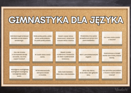 „Gimnastyka dla języka” – gazetka na Międzynarodowy Dzień Języka Ojczystego (łamańce językowe)