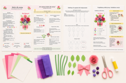 Bukiet dla mamy – praca plastyczna krok po kroku