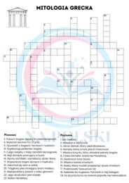 Mitologia grecka - krzyżówka