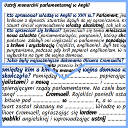 Ustrój monarchii parlamentarnej w Anglii – notatki i karta pracy