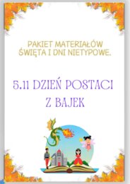 PAKIET MATERIAŁÓW NA LISTOPAD WEDŁUG KALENDARZA ŚWIĄT I DNI NIETYPOWYCH.