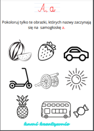 Alfabet w obrazkach- "Przyda się w pierwszej klasie"