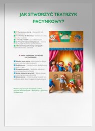 Teatrzyk cieni lub pacynkowy. Dlaczego rzeka płacze?