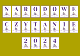 NARODOWE CZYTANIE 2024 – girlanda – napis – gazetka – " Kordian" - wersja 2