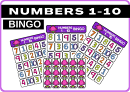 NUMBERS 1-10 - BINGO
