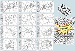 Kolorowanki POP-ART zainspiruj się!