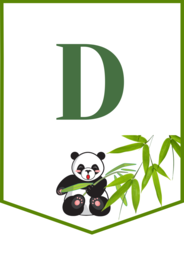 DZIEŃ PANDY – girlanda – napis – gazetka – wersja 2