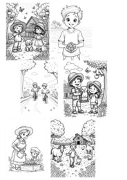 Kolorowanka ze słowami po angielsku. 14 stron do kolorowania + 14 słówek do nauki lub utrwalenia !