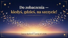 Pożegnanie ósmoklasistów – elegancka prezentacja na zakończenie szkoły podstawowej