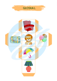 KOSTKA LOGOPEDYCZNA LOGOPEDIA UTRWALANIE GŁOSKI L