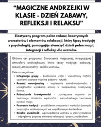 “Magiczne andrzejki w klasie - dzień zabawy, refleksji i relaksu”