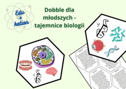 Gra typu dobble -Tajemnice biologii (dla młodszych)