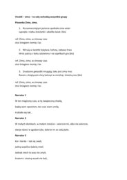 Królowa Śniegu - Scenariusz przedstawienia przedszkole 5-6 lat