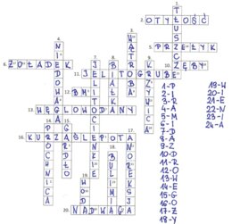 Układ pokarmowy (krzyżówka podsumowanie rozwiązanie)