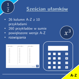Sześcian ułamków | matematyka | 26 kolumn