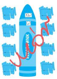 Części mowy - kredki