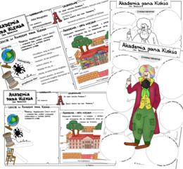 "Akademia pana Kleksa" - 2 karty (wersja pusta i uzupełniona)