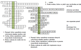Ssaki - podsumowanie lekcji o ssakach - logogryf dla klasy 6