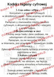 🎯 NOWOŚĆ! Kodeks Higieny Cyfrowej – autorski materiał edukacyjny do pracy z uczniami i rodzicami! 🎯