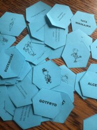 Mikołajek w plastrach miodu zamknięty