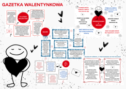 Zestaw gazetek - noworoczna, zimowa, walentynkowa, Międzynarodowy Dzień Języka Ojczystego