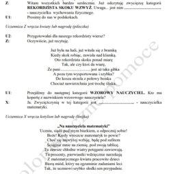 Dzień Nauczyciela. Oskary