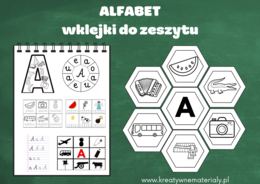 Alfabet - wklejki do zeszytu i plansze