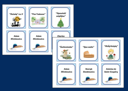 LEKTURY KL. 4-8 – MEMORY - 42 szt. - powtórka - egzamin