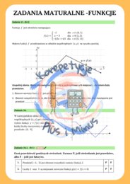 Zadania maturalne własności funkcji