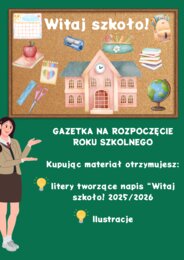 Rozpocznij Rok Szkolny z Wyjątkową Dekoracją: Gazetka "Witaj Szkoło 2025/2026"!