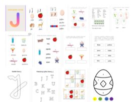 Litera J - kserówki dla zerówki