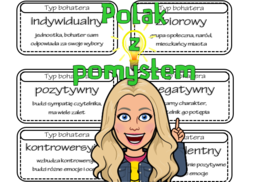 Typy bohaterów literackich - karty