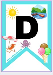 Odliczanie do wakacji - girlanda