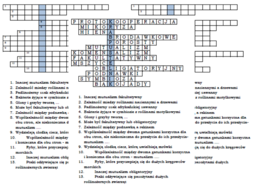 Logogryf na podsumowanie lekcji o nieantagonistycznych zależnościach między gatunkami