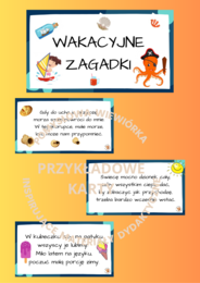 WAKACYJNE ZAGADKI
