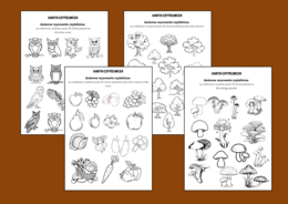 Jesienne WYZWANIE CZYTELNICZE – karta czytelnika – BIBLIOTEKA - jesień - 4 wersje