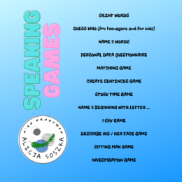 SPEAKING VISUALIZATION GAMES by Alicja Soszka