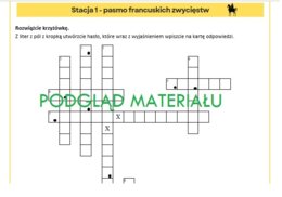 Okres napoleoński - stacje zadaniowe klasa 6