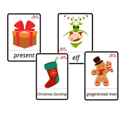 Christmas Flashcards Set - Zestaw Kart Świątecznych Obrazkowych