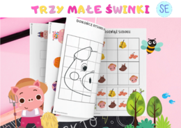 TRZY MAŁE ŚWINKI - zestaw zadań