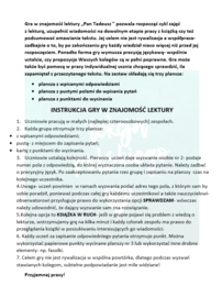 "PAN TADEUSZ"- GRAMY W ZNAJOMOŚĆ LEKTURY