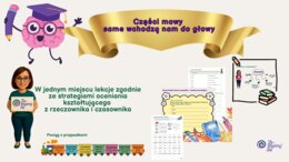 Części mowy- scenariusze, karty pracy , zadania ( rzeczownik, czasownik, przymiotnik, liczebnik, przysłówek)