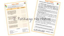 Karta pracy Emocje na Placu Broni - materiał pomocniczy do opisu przeżyć wewnętrznych