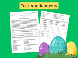 Test wielkanocny dla klas 7-8