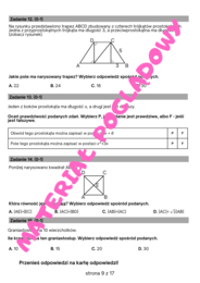Próbny egzamin ósmoklasisty 2024/2025 matematyka