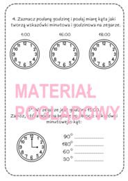 KĄTY - karta pracy lub kartkówka (wersja dla klasy 4)