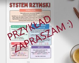 System rzymski - plakat, gazetka