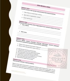 Opis miejsca, czasu - zadania podsumowujące
